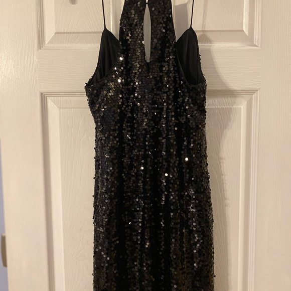 NWT Express Black Sequin Dress - Picture 2 of 3